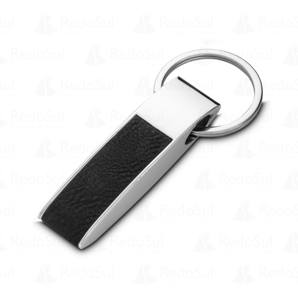 Chaveiro personalizado produzido em Liga de zinco, ferro e PU